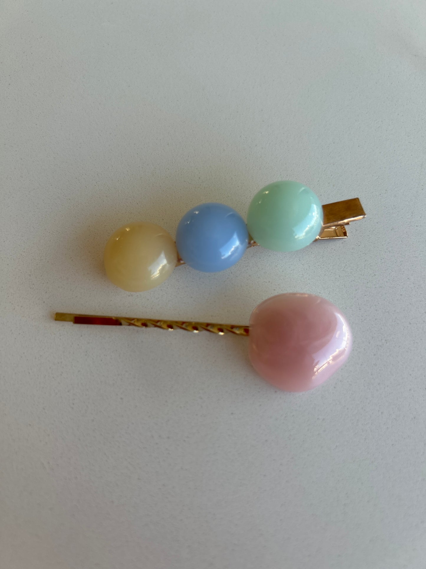 Hair Clip Trio Pedras e Grampo Pedra